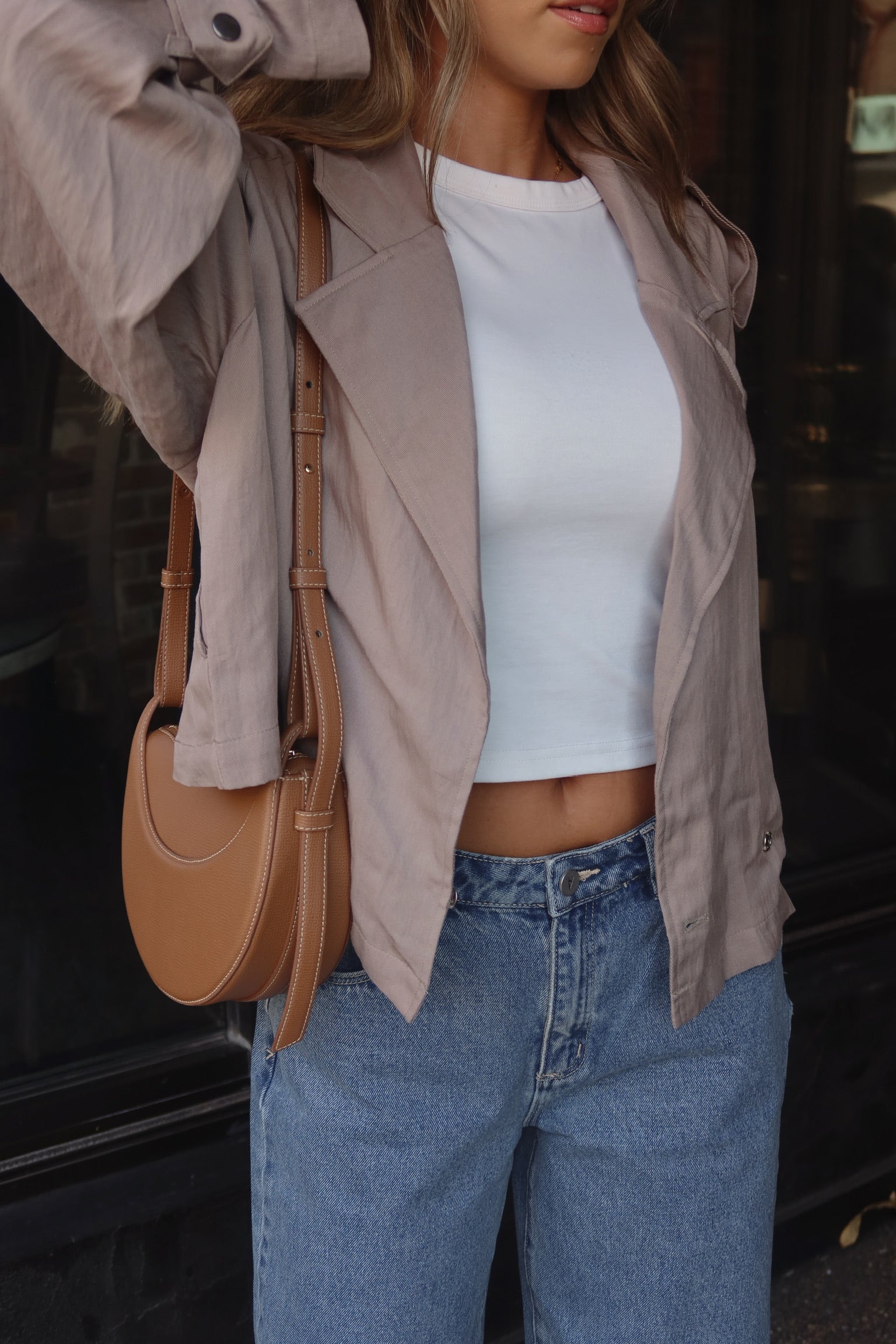 Urban Chic Cropped Trench Coat