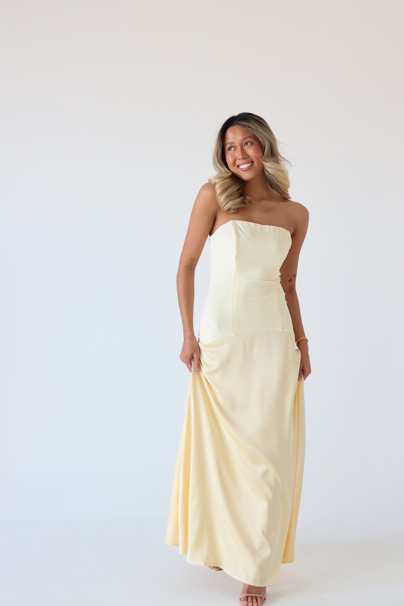 Sunshine Contrast Maxi Dress