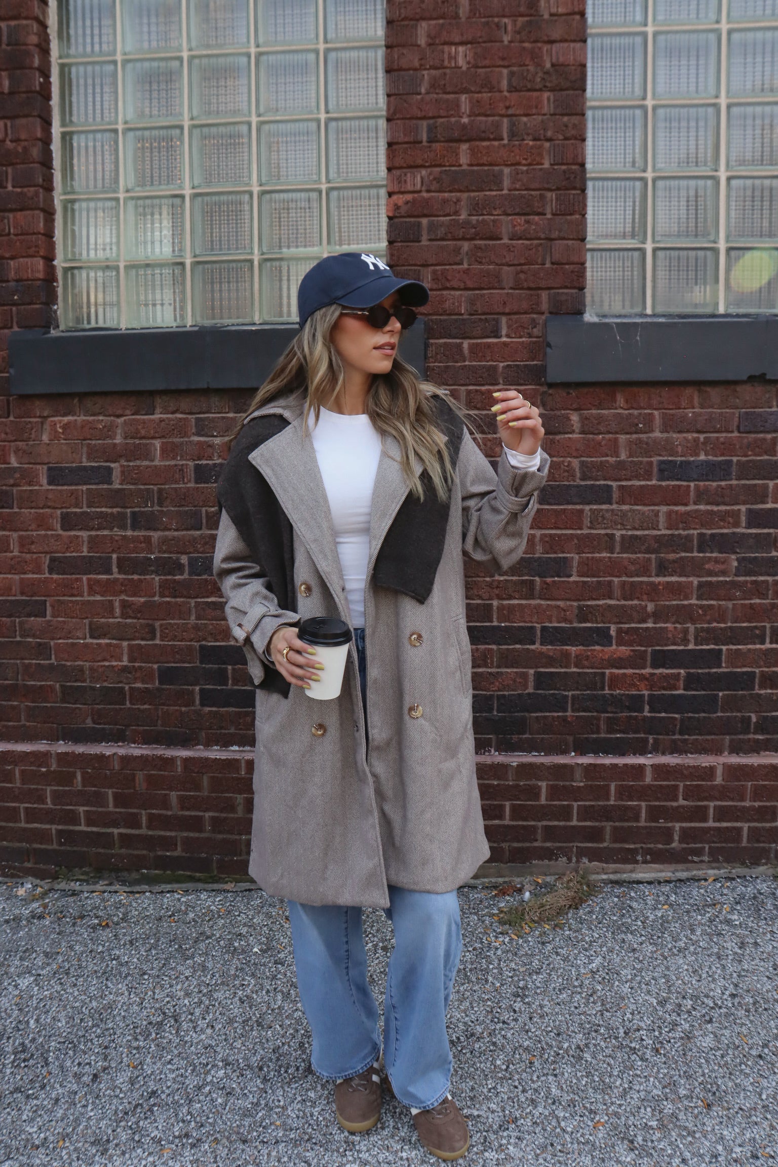 Ayla Herringbone Coat