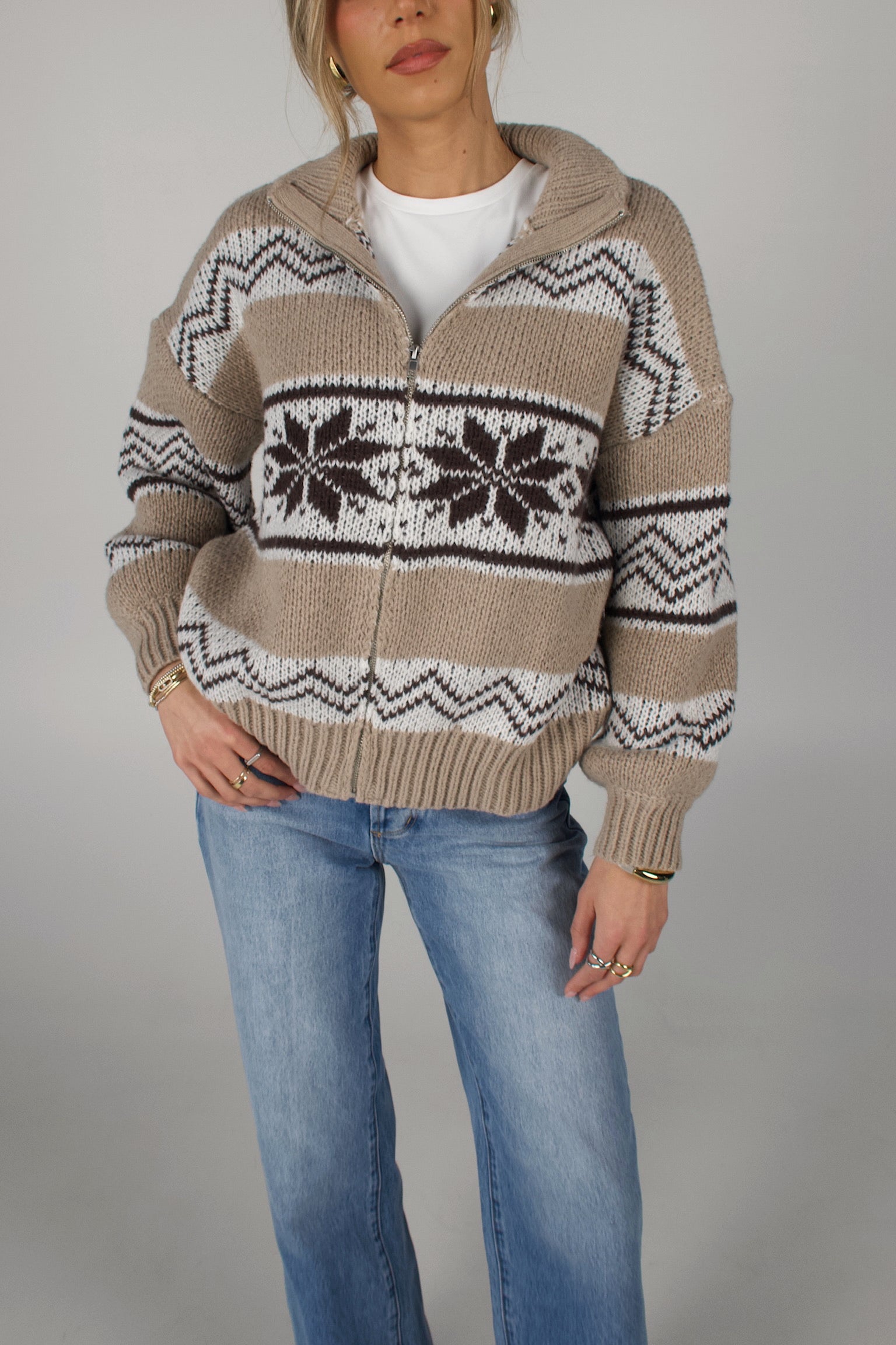 Cheyenne Zip-Up Sweater