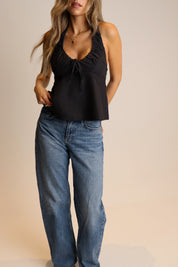 Arden Plaid Halter Top