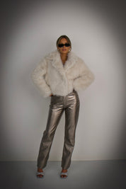 Snowfall Ivory Faux Fur Coat