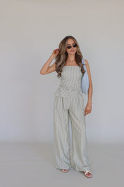 Delilah Pin Stripe Pant Set