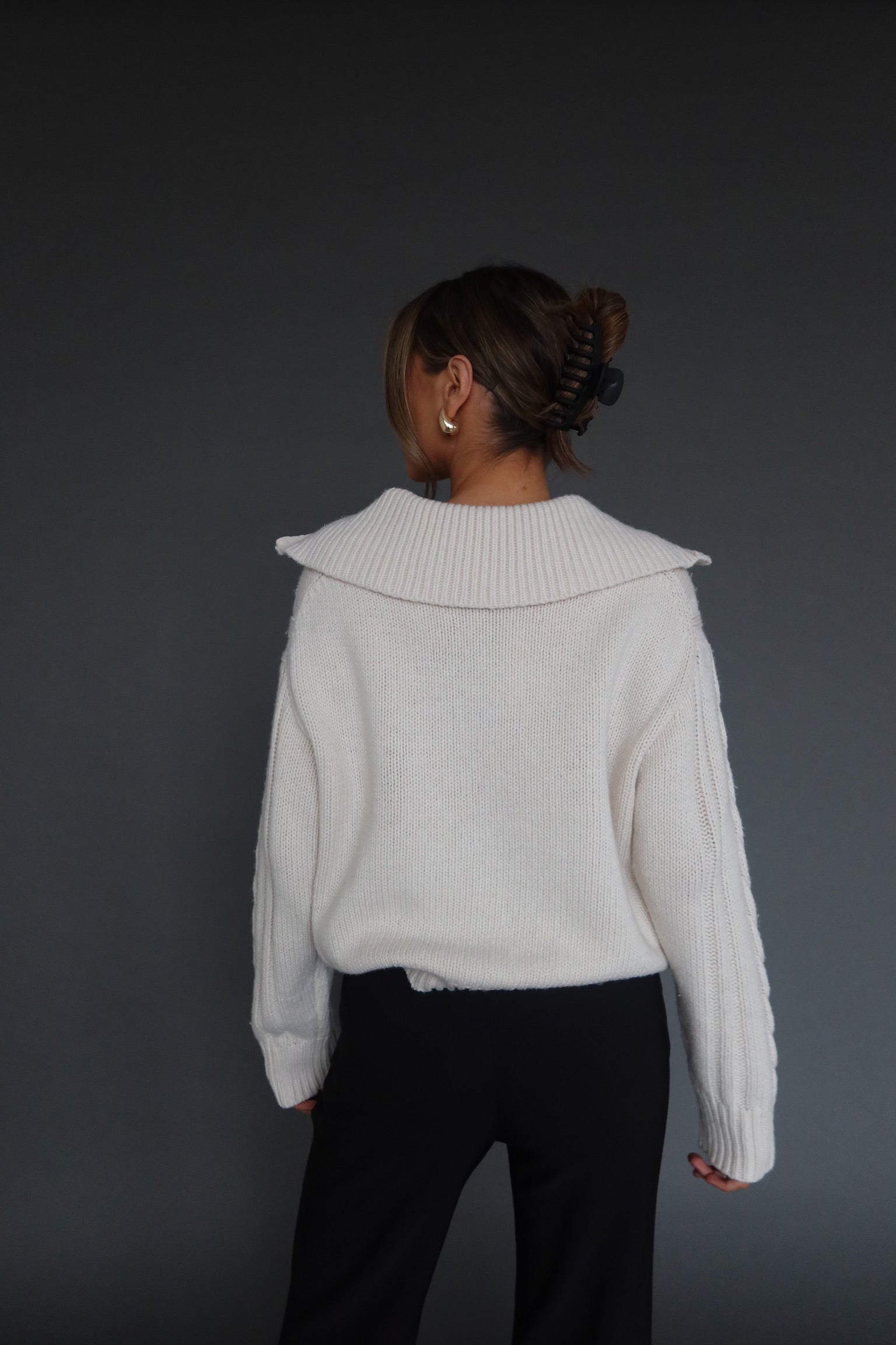 Sienna Quarter Zip Sweater