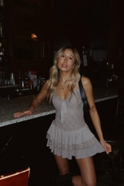 Amberlyn Lace Ruffled Romper