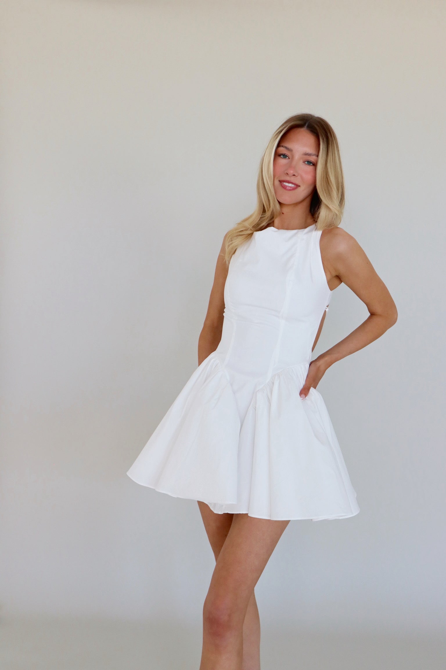 Kelby White Mini Dress