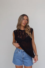 Carmen Crochet Sleeveless Top