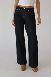 Alix Dark Wash Straight Leg Denim