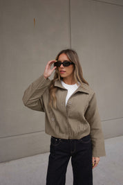 Olive Textured Jacket