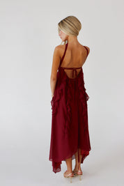 Kyra Ruffle Midi Dress