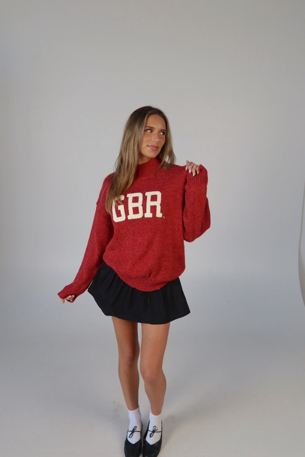 Nebraska Varsity Sweater In Red