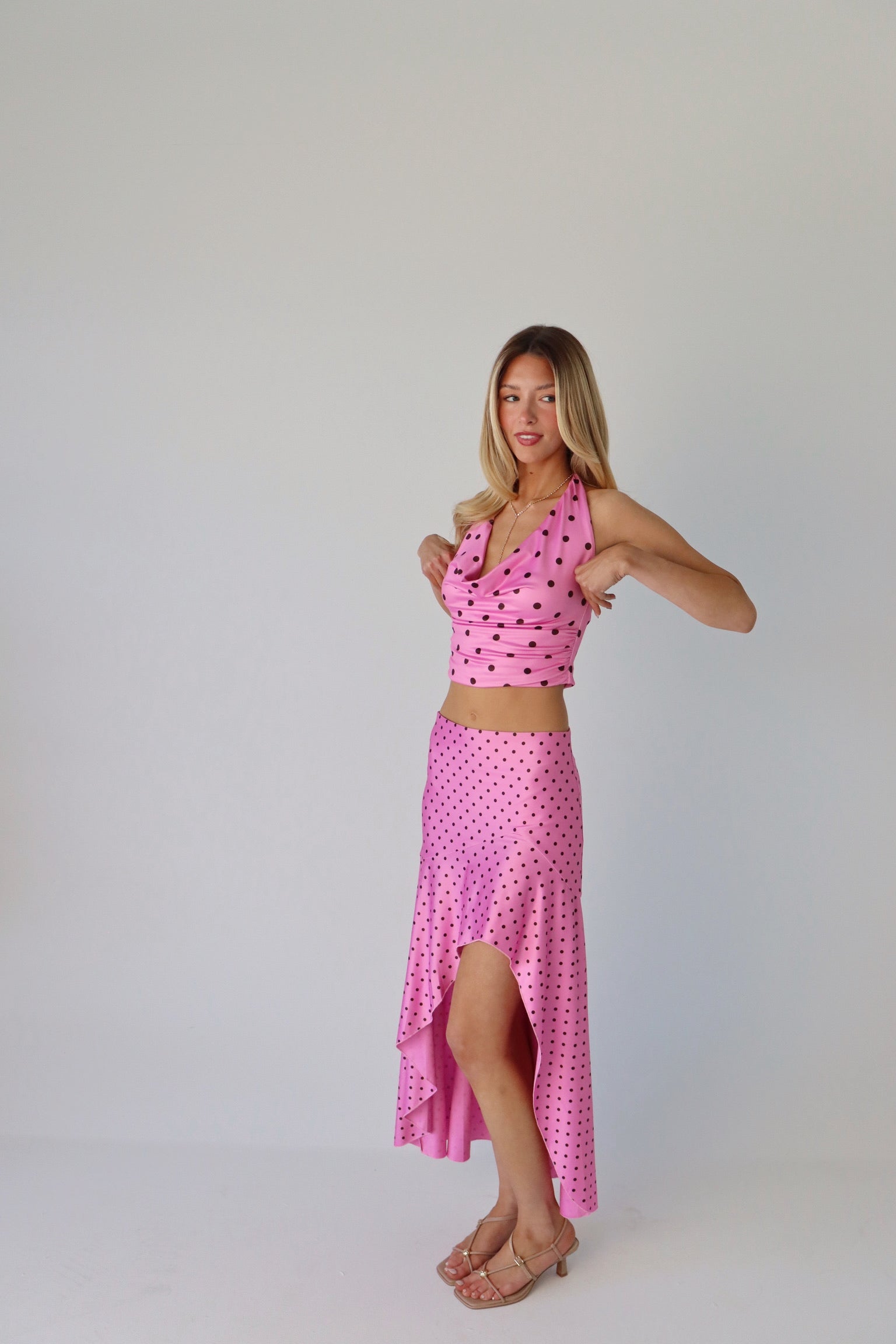 Melody Polka Dot Halter Top