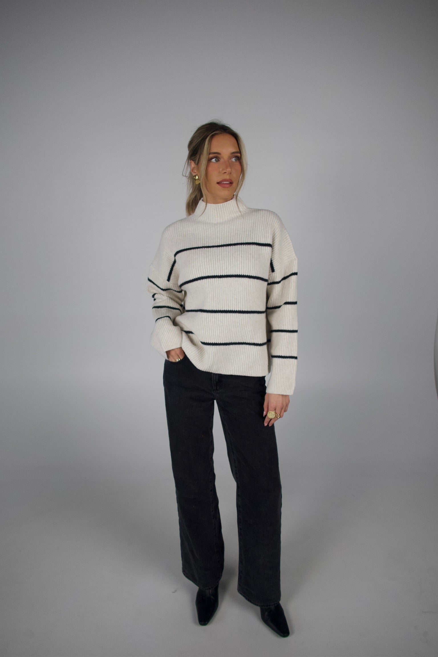 Soft Oat Mockneck Sweater