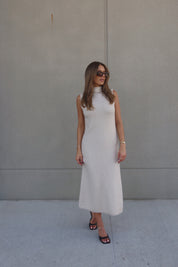 Maeva Turtleneck Sleeveless Maxi Dress