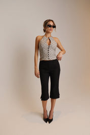 Riley Black Belted Capri