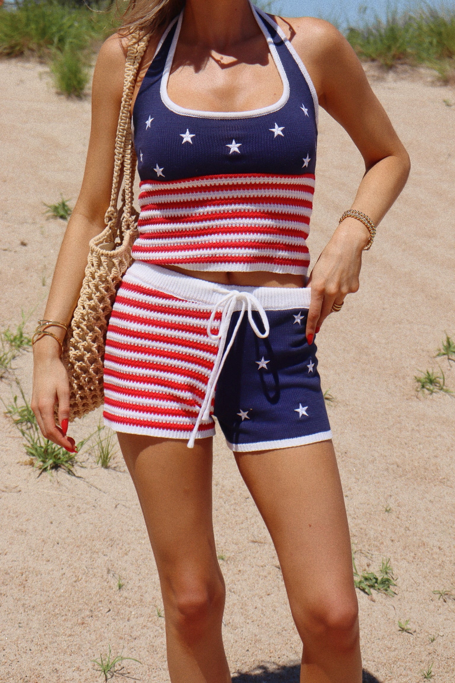 All American Knit Halter Top