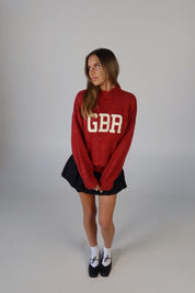 Nebraska Varsity Sweater In Red