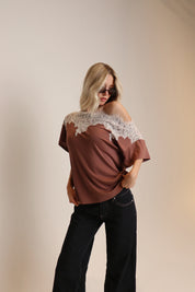 Phoebe Lace Off The Shouler Top