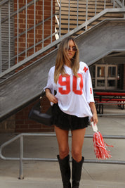 Nebraska Boyfriend Jersey In White