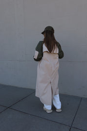 Khaki Combo Trench Coat