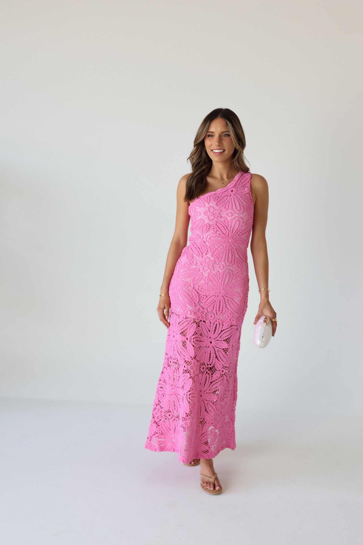 Collette Crochet Floral Maxi Dress