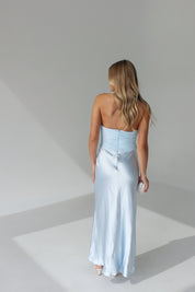 Veronika Ice Blue Maxi Dress