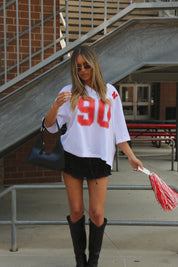 Nebraska Boyfriend Jersey In White