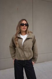 Olive Textured Jacket