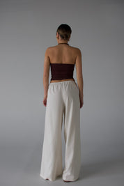 Nylee Seamless Tube Top in Brown