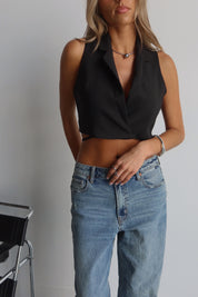 Veronica Wrapped Crop Vest