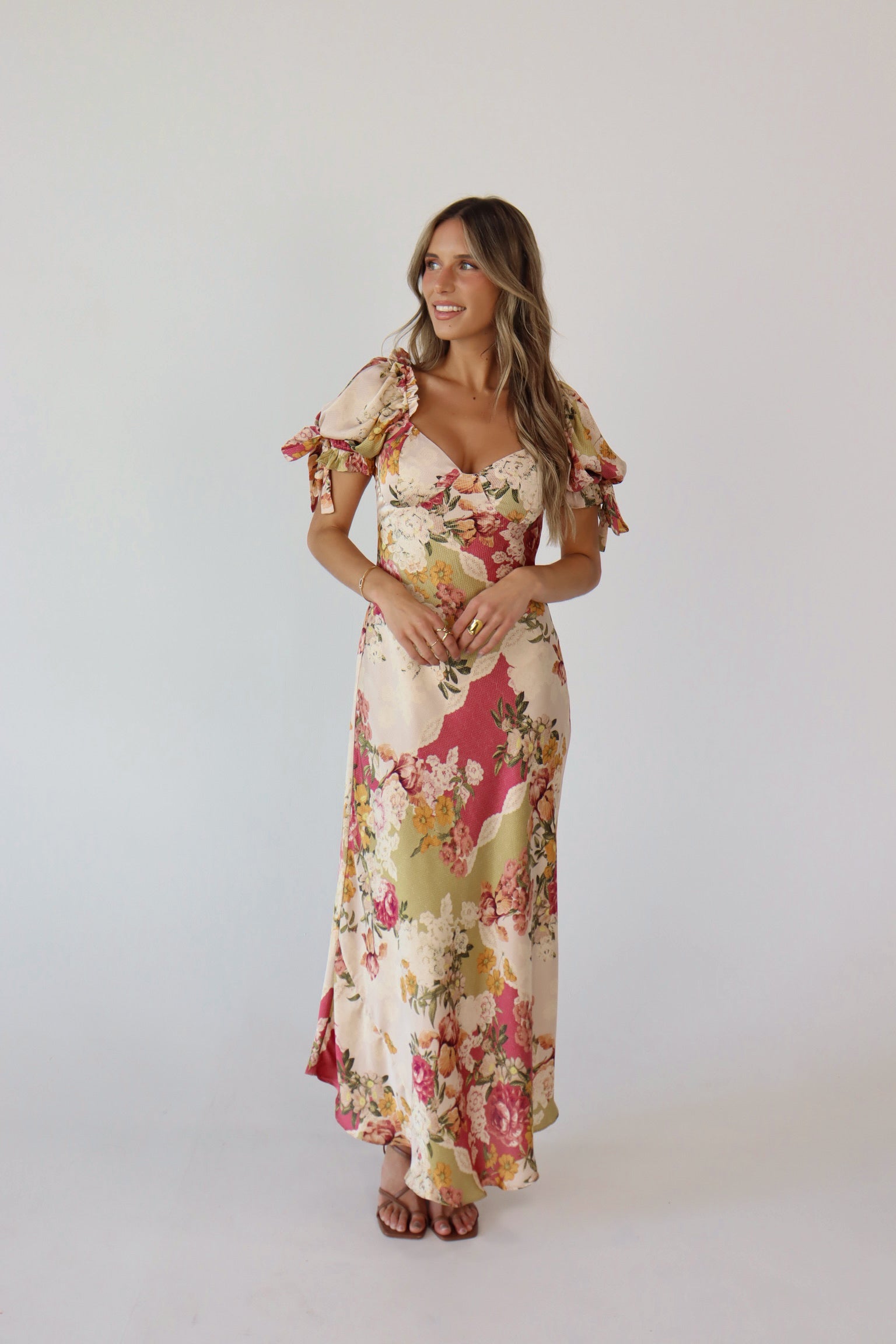 Paloma Patchwork Floral Maxi Dress