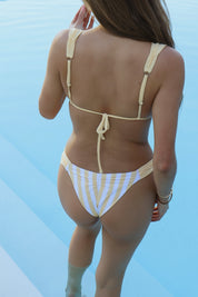 Romi Yellow Striped Bikini Set