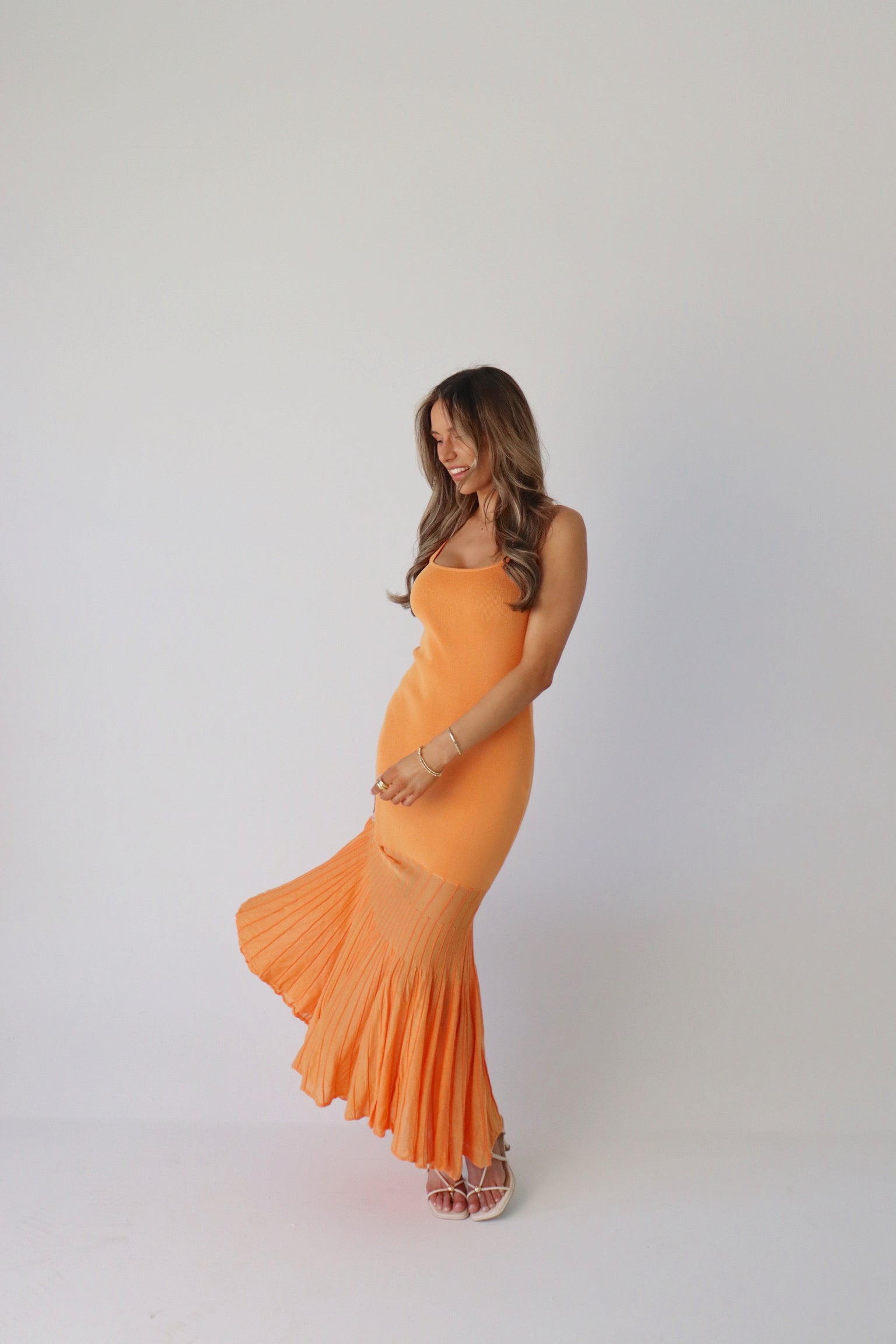 Kendall Maxi Dress in Orange