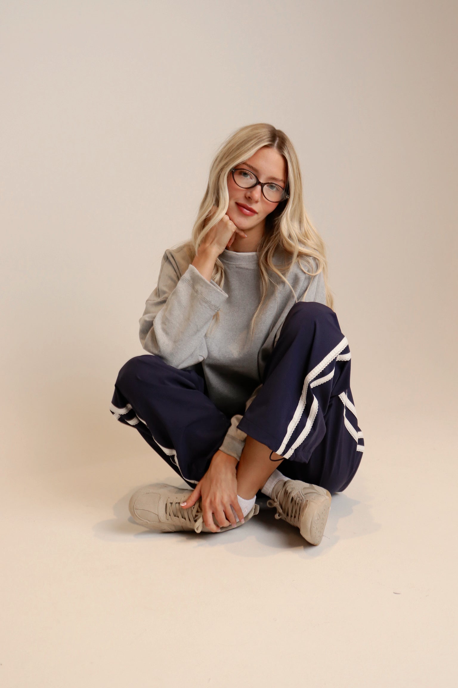 Blake Contrast Long Sleeve Top