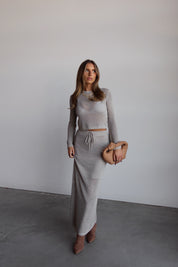 Luxe Crochet Midi Skirt