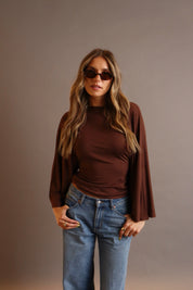 Emme Back-Tie Dolman Sleeve Top