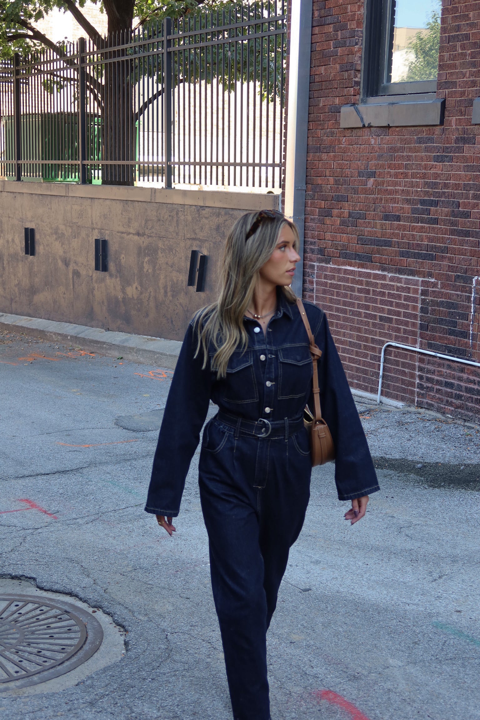 Midnight Utility Denim Jumpsuit