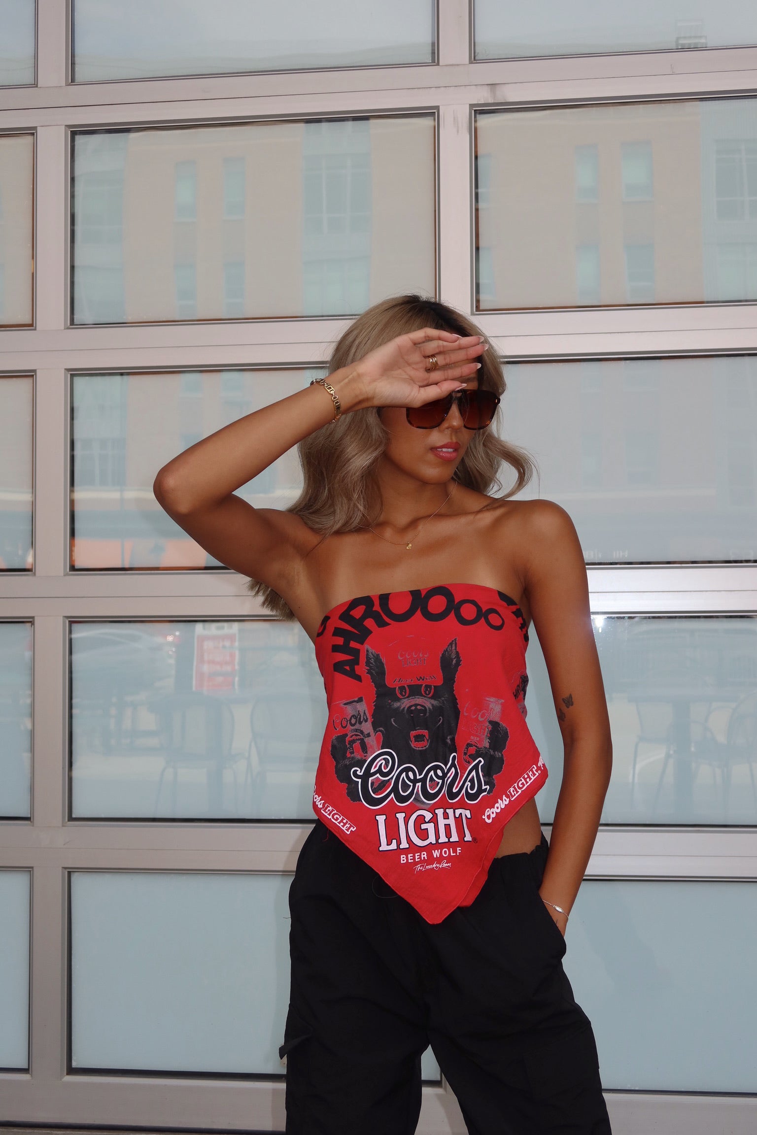 Coors Red Bandana Top