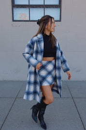 Serena Plaid Oversized Jacket