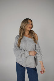 Brandy Off The Shoulder Sweater
