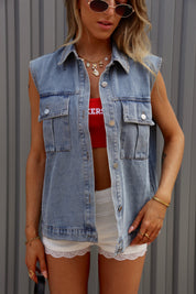 Brandi Oversized Denim Vest