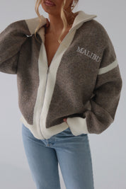 Malibu Sweater Zip-Up Cardigan