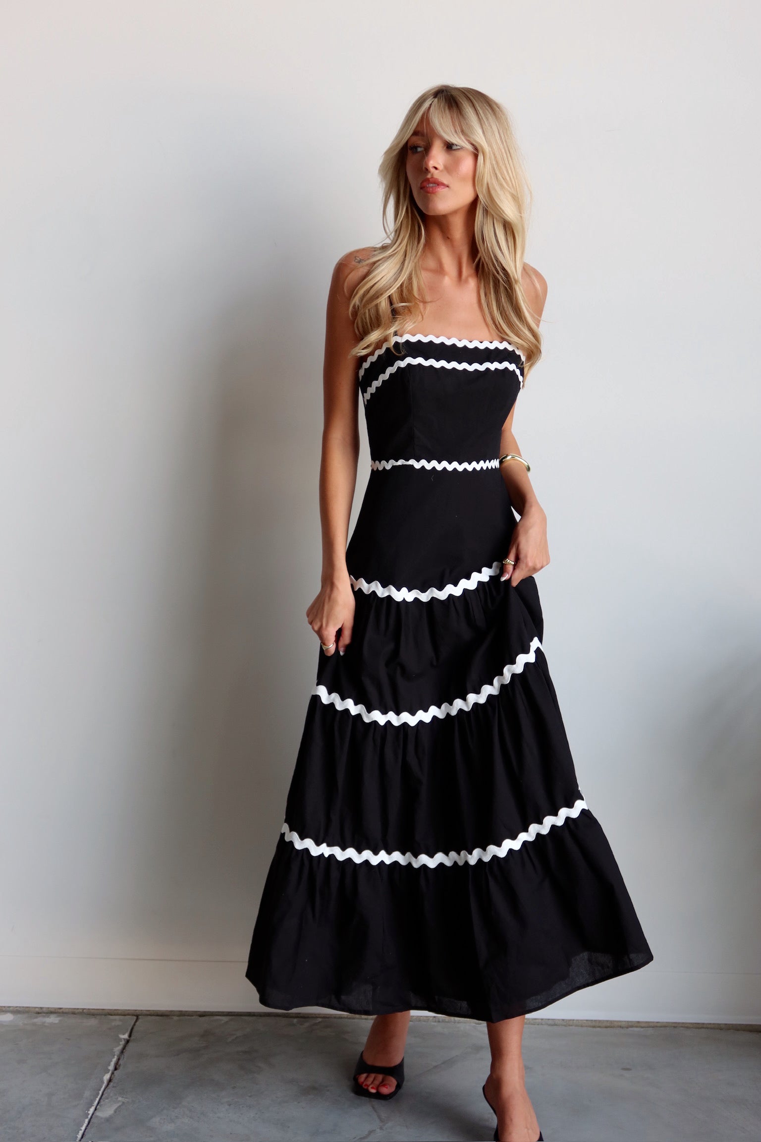 Corine Ric Rac Maxi Dress – Madida Clothing