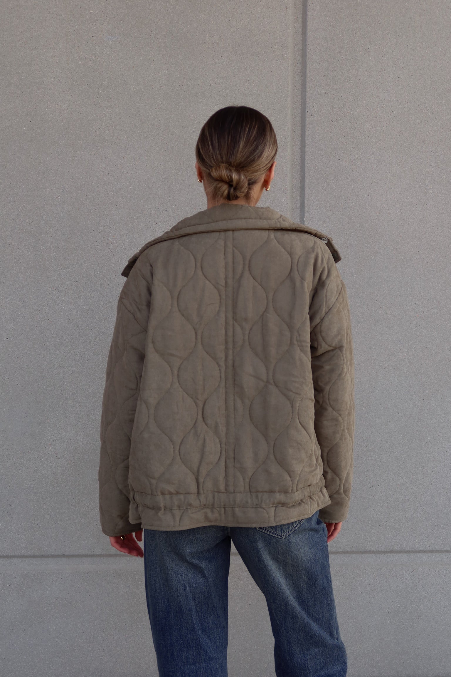 Quilted Collared Puffer Jacket