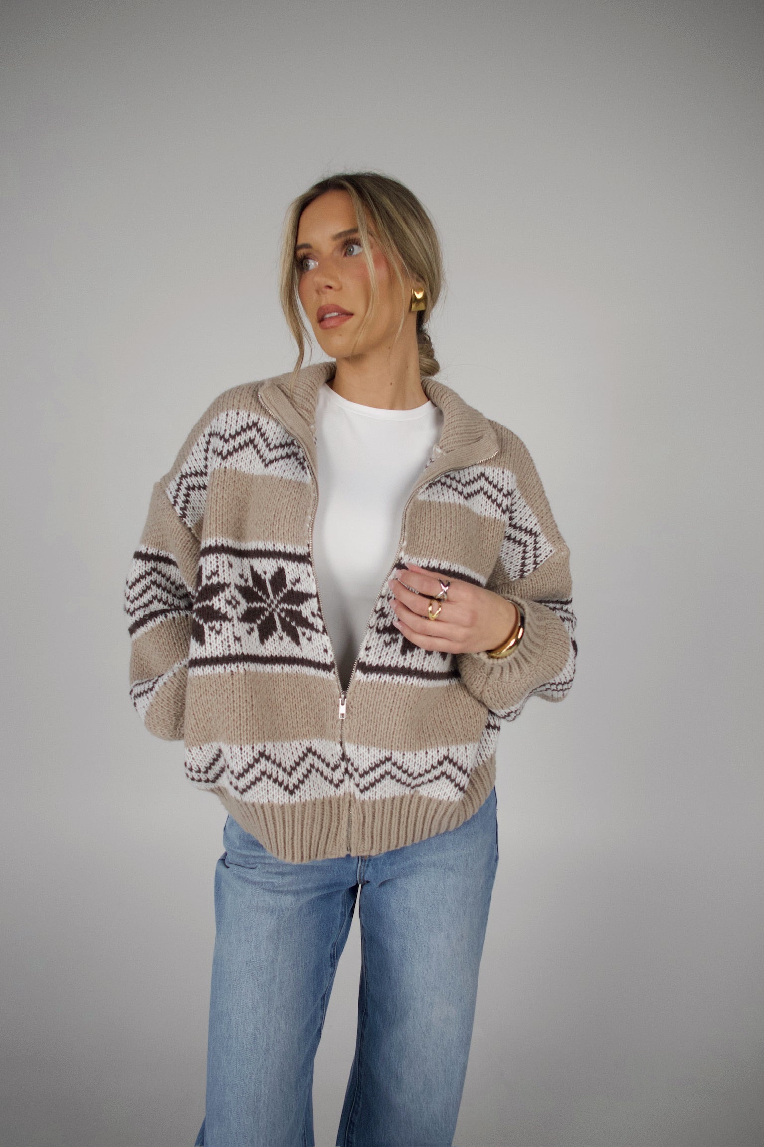 Cheyenne Zip-Up Sweater
