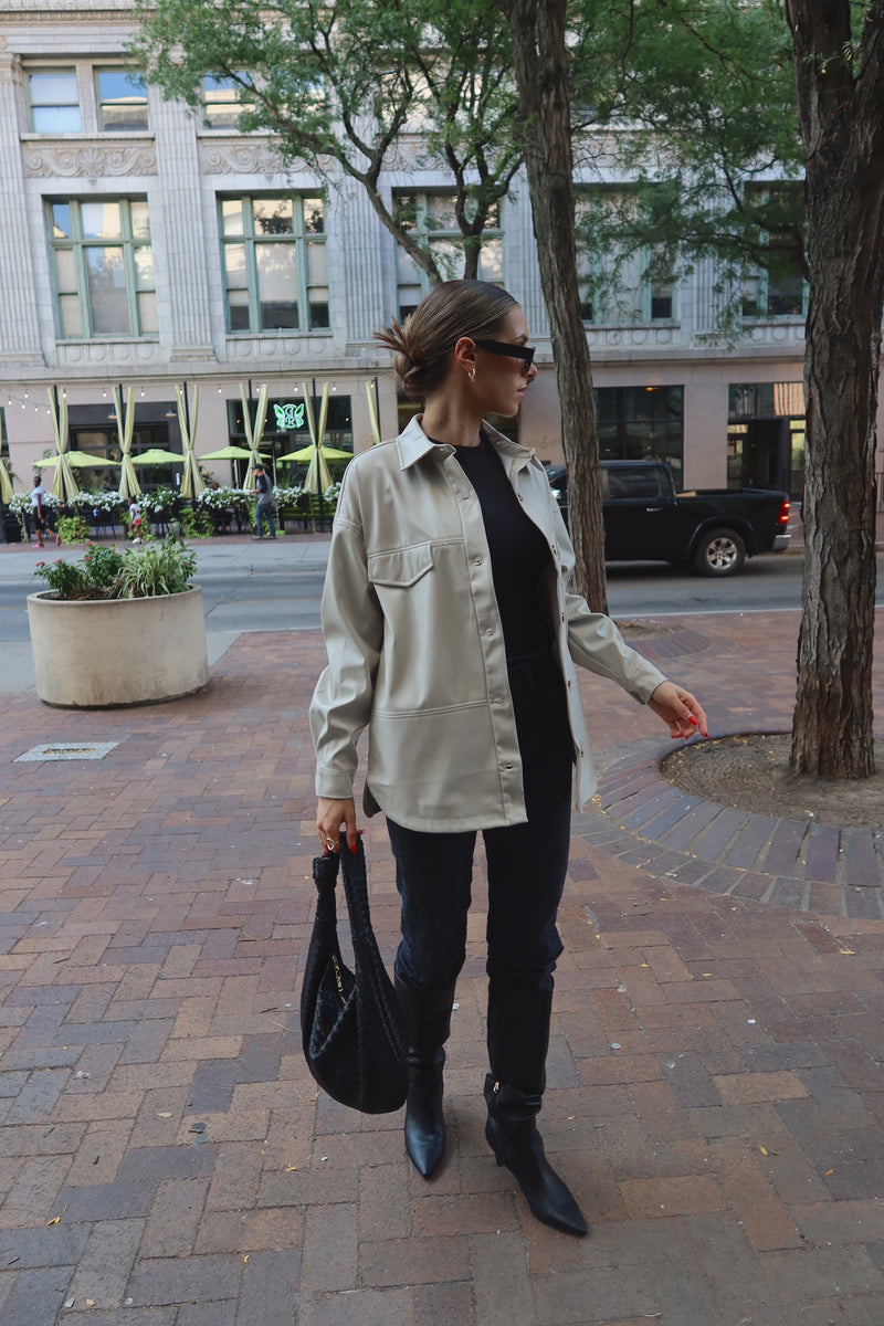 Rachelle Faux Leather Jacket