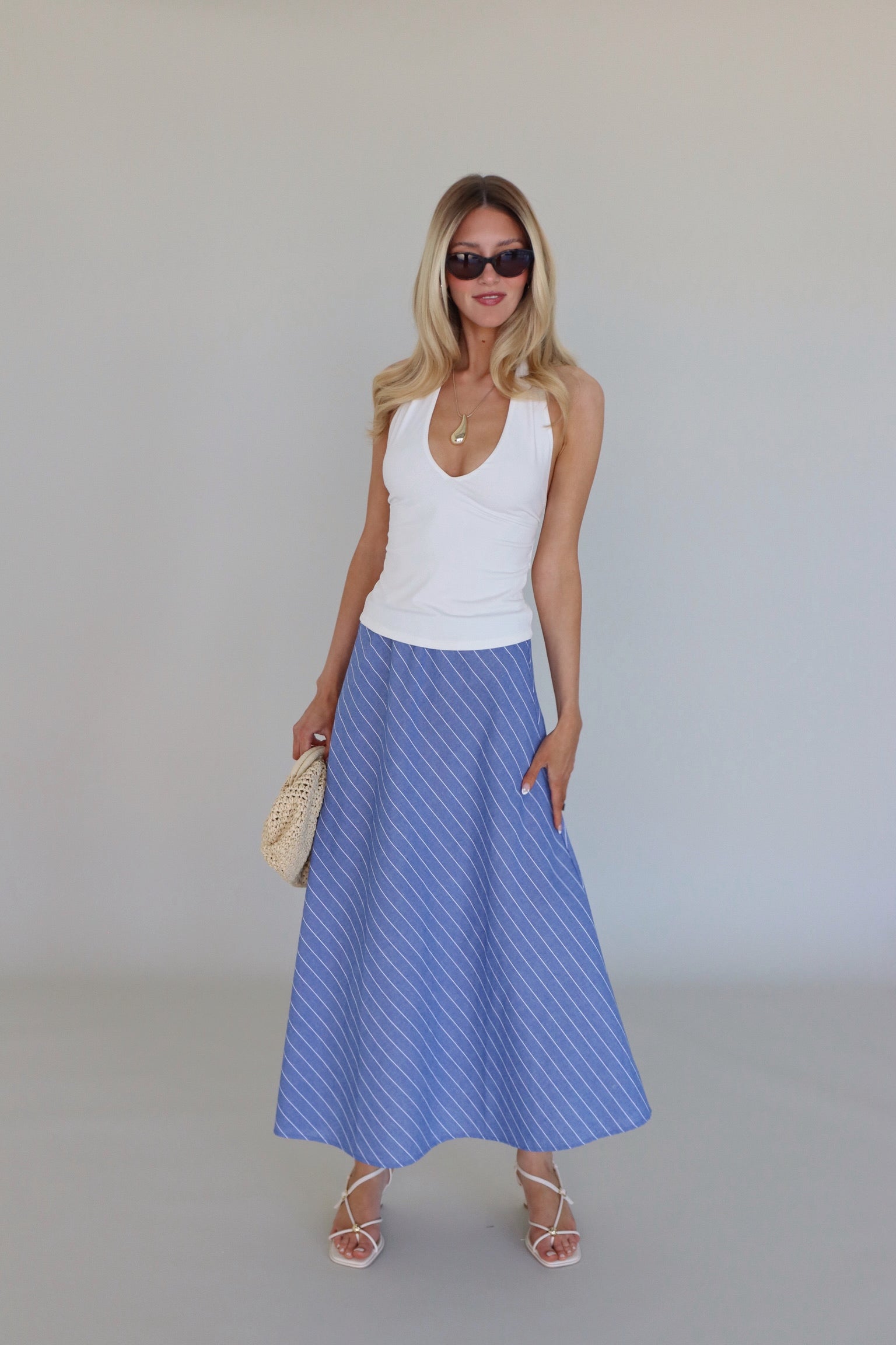 Willa White Halter Top