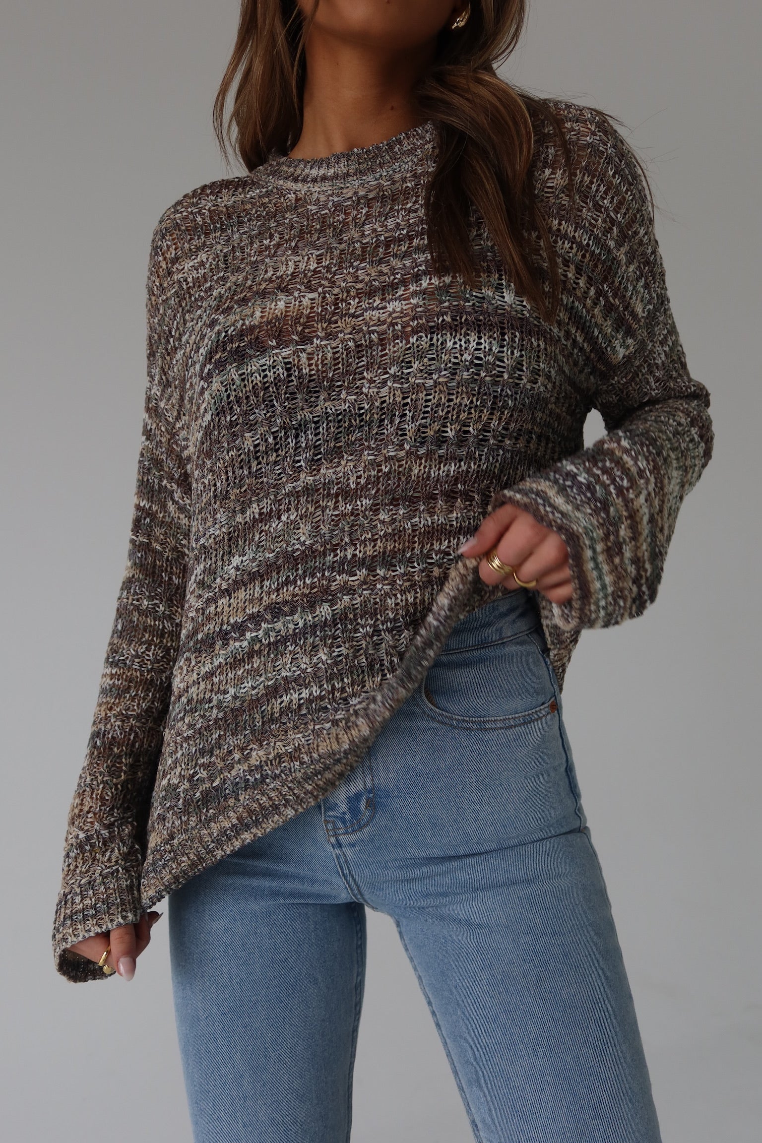 Remi Crochet Long Sleeve Top