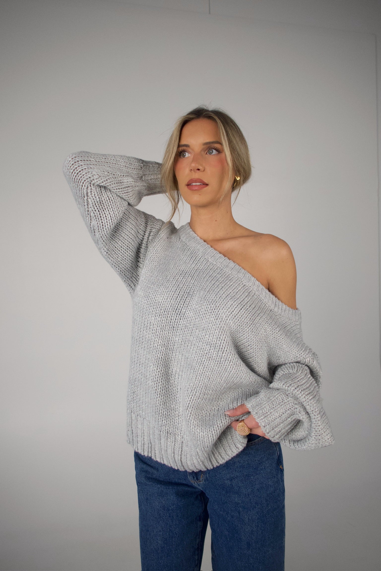 Brandy Off The Shoulder Sweater
