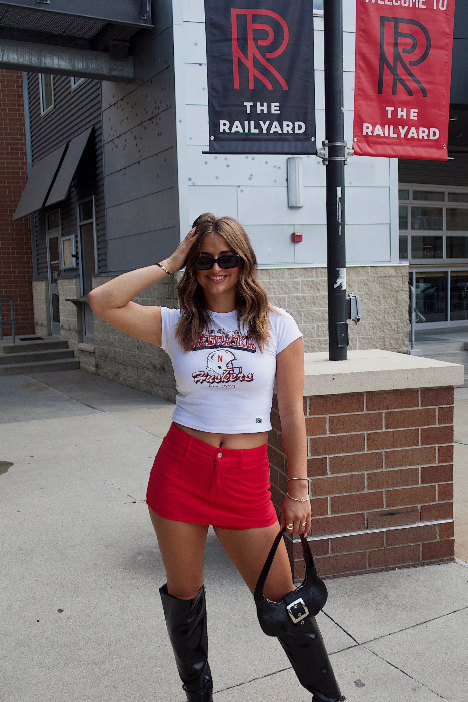 Go Big Red Baby Tee